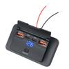 12V/24V Car Charges Double  PD3.0 & QC3.0 USB Ports with Power Switch Quick Charge Socket Upgrades for Boats Motorcycles