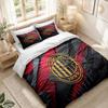 Set Biancheria da Letto 1 Copripiumino 2 Federe Stampa AC Milan Decorazione Camera da Letto Casa