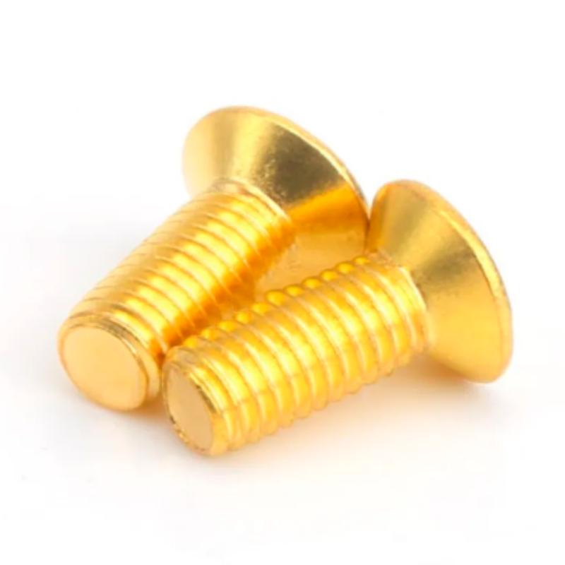 Brass Flat/Countersunk Head Machine Screws M2-M8 (5-100PCS)