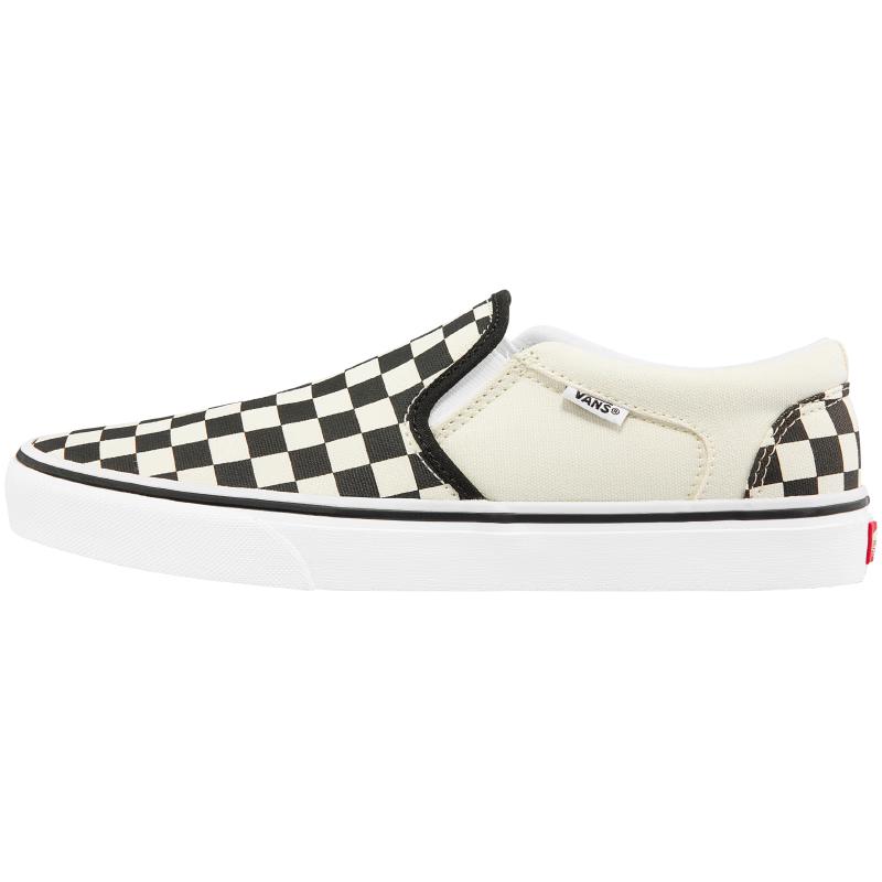 Кеды-слипоны VANS Asher Черно-белая клетка, холщовые 34.5