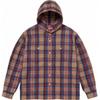 Supreme Camicia a Quadri con Cappuccio Stampata 'Rosa Bianco' da Uomo SUP-SS24-189