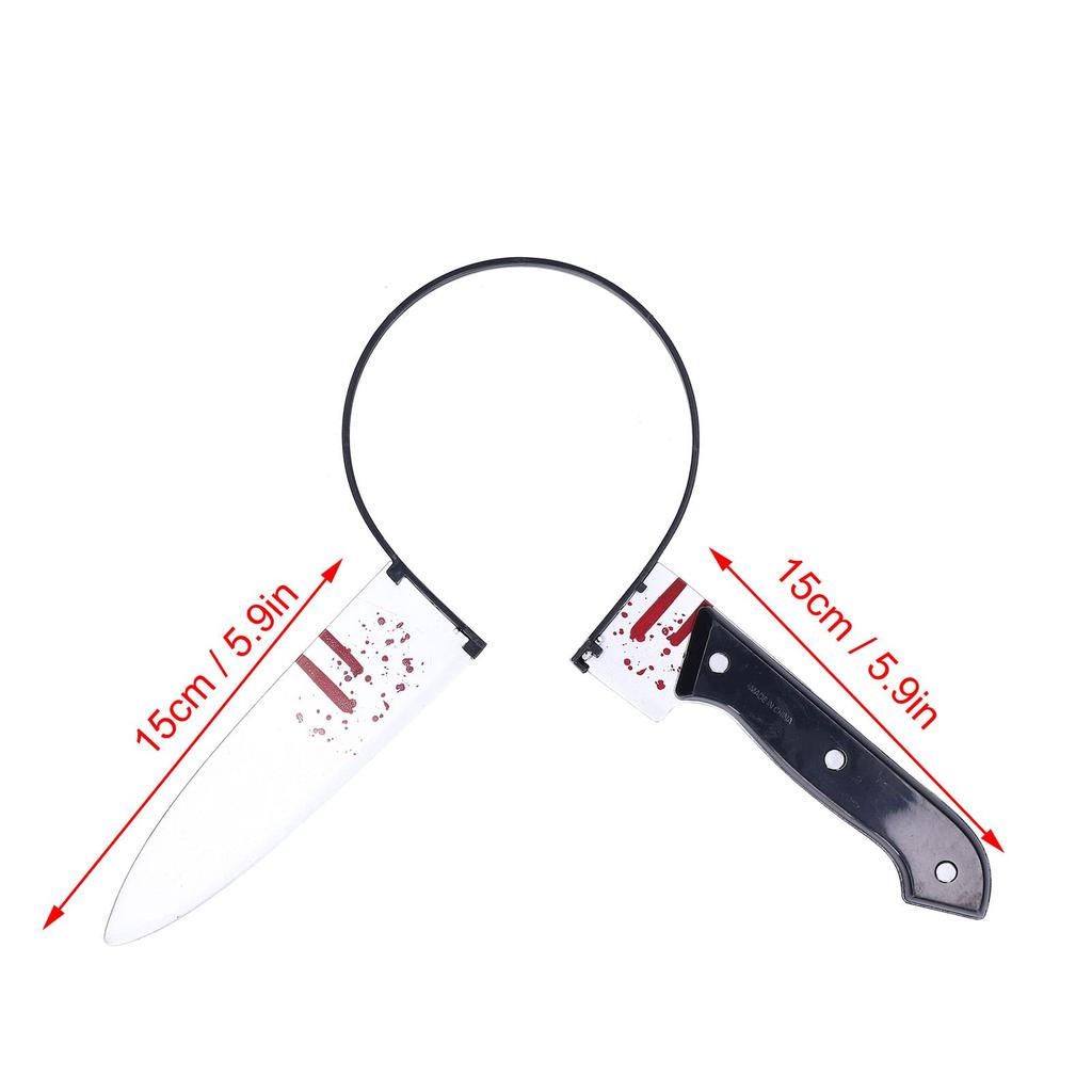 Urhomy Halloween Headband, Horror, Funny, Scary, Knife Headpiece, Cosplay Accessory, Knife Headband, Cosplay Accessory, Costume for School Festivals,