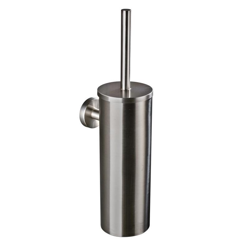 304 Stainless Steel Toilet Brush Holder Wall Mounted Bathroom Cleaning Tool No Dead Angle