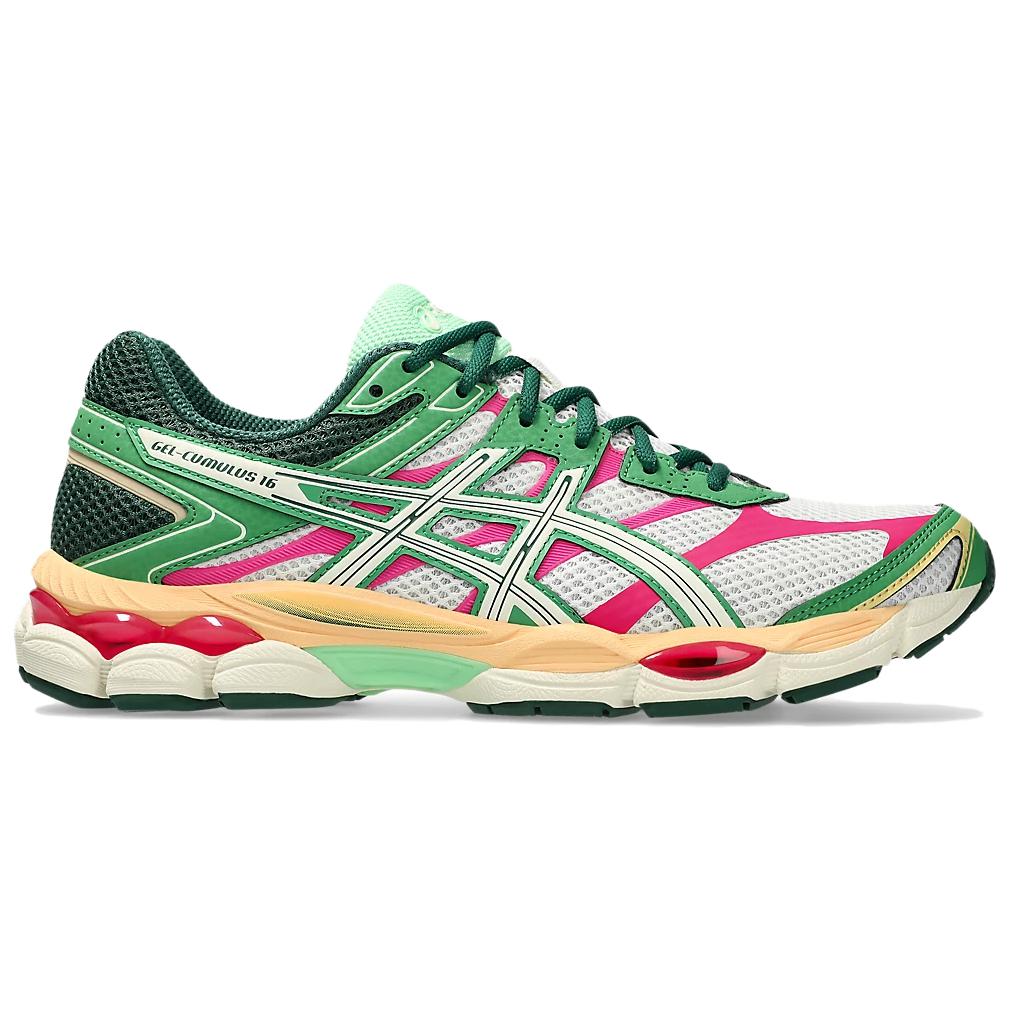 Asics Gel Cumulus 16 Zelená Krémová Slonová Kost Unisex Tenisky 1203A763-100