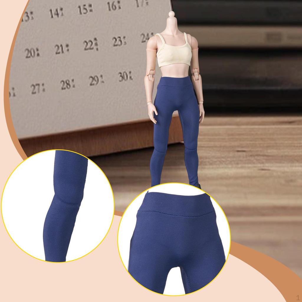 1/6 Doll Legging Pants Figure Clothes Athletic Sports Casual Dress up Cosplay Mini Workout for