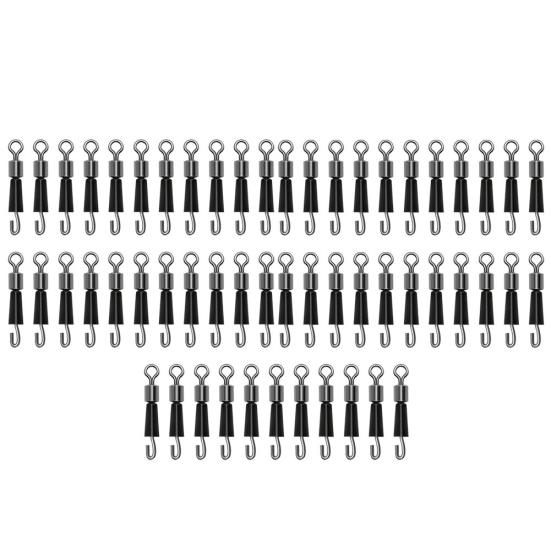 20/30/50Pcs Fishing Swivels Ball Bearing Swivel Rings Connector Rolling Hook