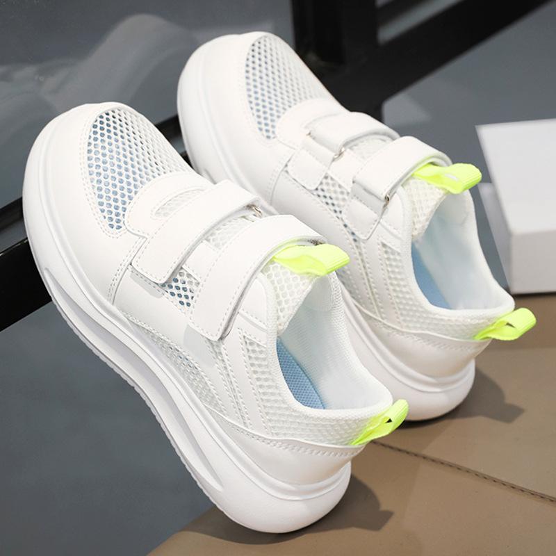 Classmates Boys Spring and Autumn 2025 New Children's Sports Little White Board Shoes Middle and Older Children's Students Mesh Breathable Mesh Shoes