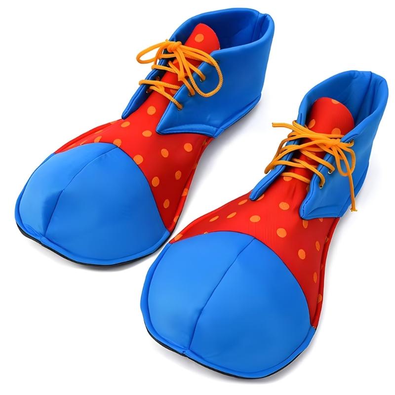 Komplettes Clown-Performance-Outfit Regenbogen-Perücke Fliege mit Accessoires für Themenveranstaltung und Rollenspiel Cosplay Kostüm