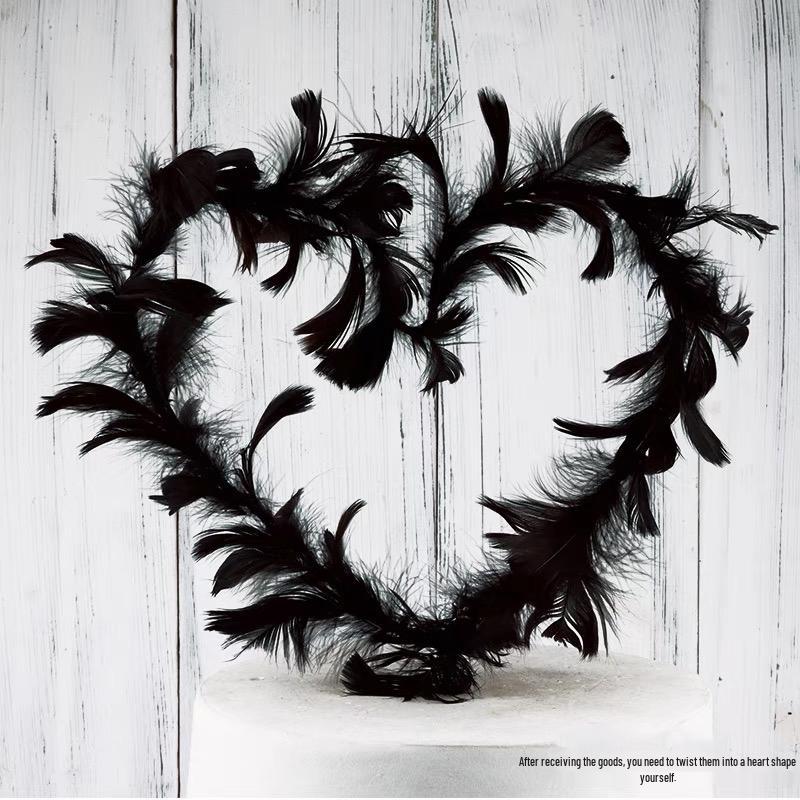 Angel Wing Feather String Lights Cake Topper Ornaments
