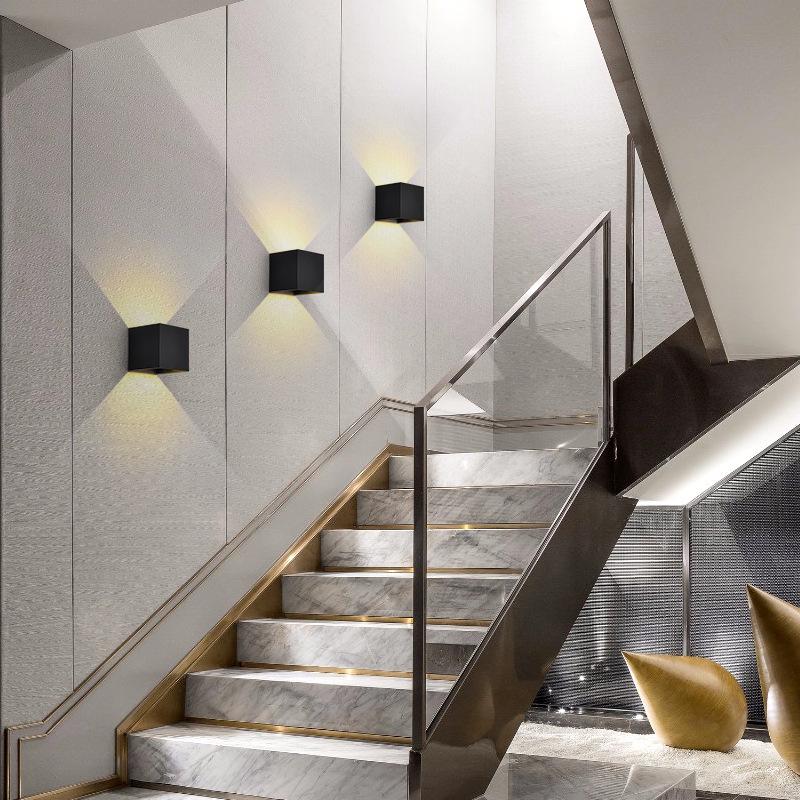 Waterproof LED Outdoor Double Head Wall Light, Super Bright for Villas, Courtyards, and Balconies.