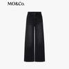 MO&Co. Women's Patchwork Wide-Leg Jeans