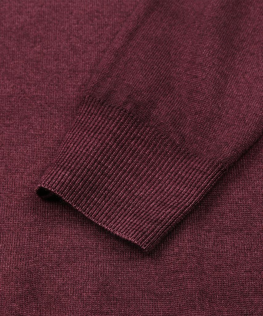 PANICALE Crewneck Wool Sweater [Wine]