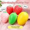 Strawberry Mango Squishy Color Changing Squishy Toys Stress Relief Fidget Toys ASMR Squeeze Fruit Party Gifts