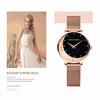 Luxury Women Wrist Watch Quartz Movement Wristwatch Moon Stars Night Flash Watches for Women