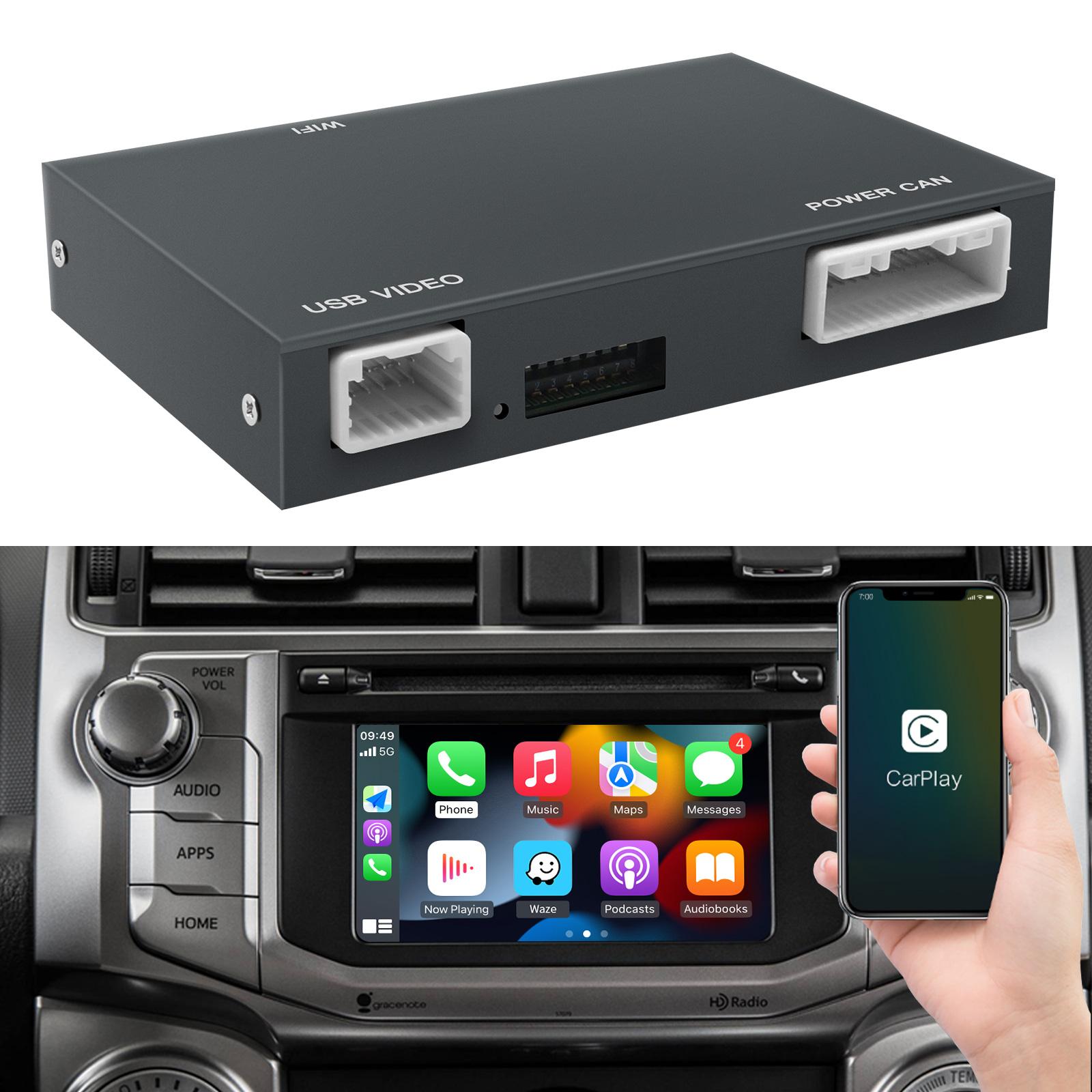 

AUTOABC Беспроводной Carplay Android Auto для Toyota RAV4 Corolla Tacoma Camry CHR Tundra Highlander 4Runner мультимедиа декодирование