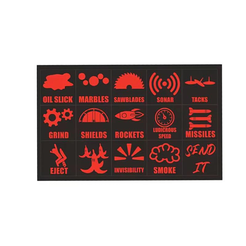 

1PC Car Switch Button Kit Sticker,White+Black/Red+Black Universal Interior Sticker,Scratch Resistant And Wear-Resistant красный черный