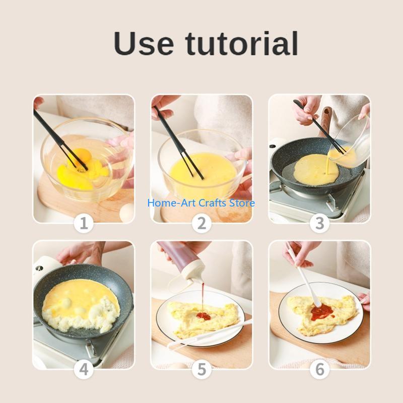

Y3NA Multi-function Mini Plastic Egg Whisk Egg Beater Kitchen Seasoning Stirring for Blending Whisking Household Cuisine чёрный