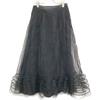 RED VALENTINO VR0RA01N5SU Black Lace Tulle Skirt skirt 40 blackUsed