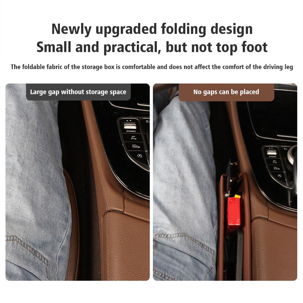 Cutie de depozitare pentru curățarea scaunului de mașină din piele Organizator pentru scaunul din față Umplere de goluri pentru scaune pentru telefon Poșetă pentru monede Cutie de chei Accesorii pentru interiorul mașinii