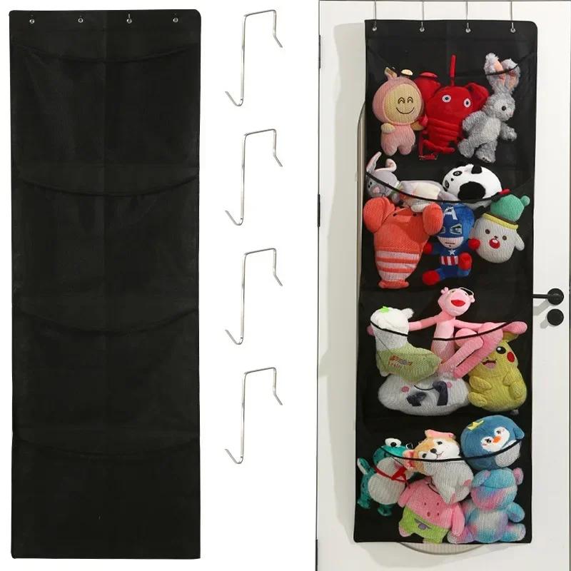 Storage Hanging Bag Over Door Organizer for Stuffies Baby Toys Storage Toy Plush Hammock Hanging Storage Net Bag