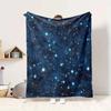 Starry Sky Flannel Blanket Throw Blanket Soft Warm Sofa Bed Camping Car home Decor Unique Christmas Gift C9302242