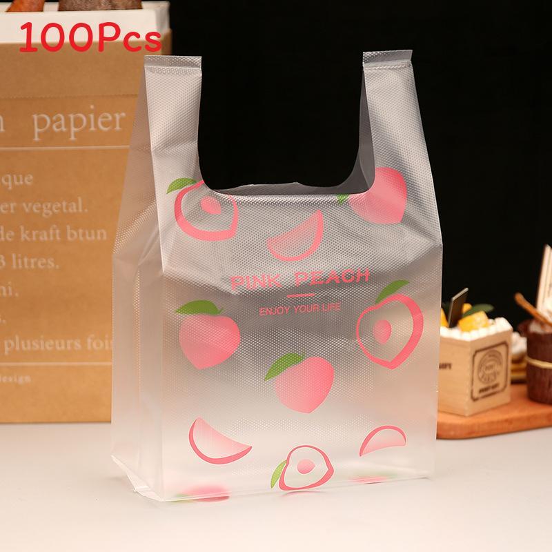 Cherry Blossom Gift Bags Plastic Packaging With Printing For Tea Packaging Use