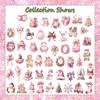 Christmas Graffiti Stickers Party Decoration Creative Cartoon Stickers 50 Pieces