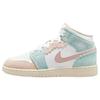 Buty sportowe Air 1 Mid SE GS z falowanym brzegiem dla dzieci zielono-biało-różowe Oxford DZ5361-100
