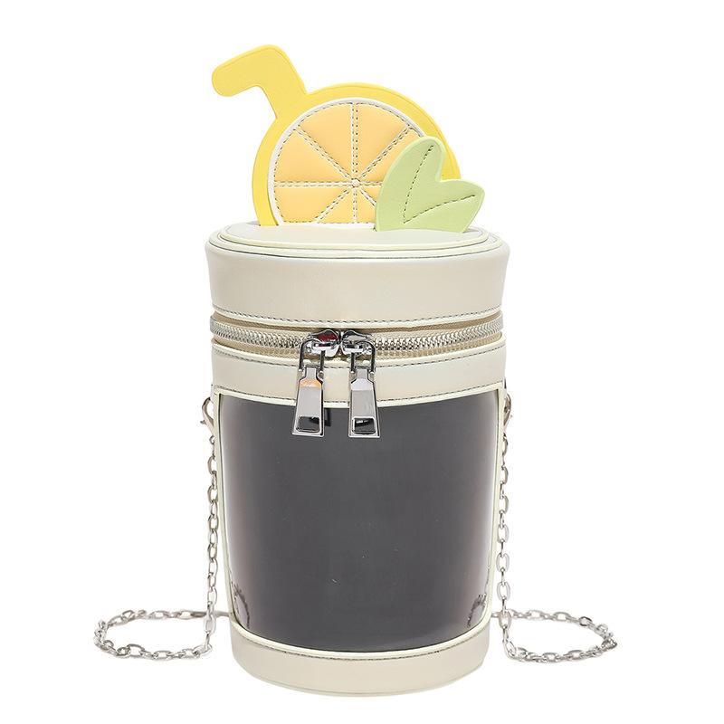 Womens PU Leather Cylinder Bag Shoulder Crossbody Round Bag Vintage Bucket Handbag with Double Metal Zipper Top Handle