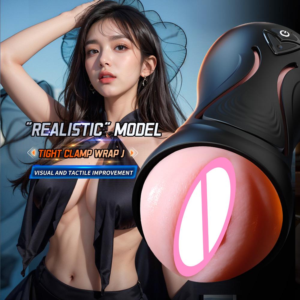 Double-Headed Penetration Automatic Male Masturbation Cup Mouth Vaginal Masturbator App Control Adult Sex Toy For Men