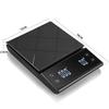 Electonic Kitchen Scale with Timer Smart Digital Coffee Scale Household Food Scale Precision Scale Weight Scale 3KG/0.1g Black