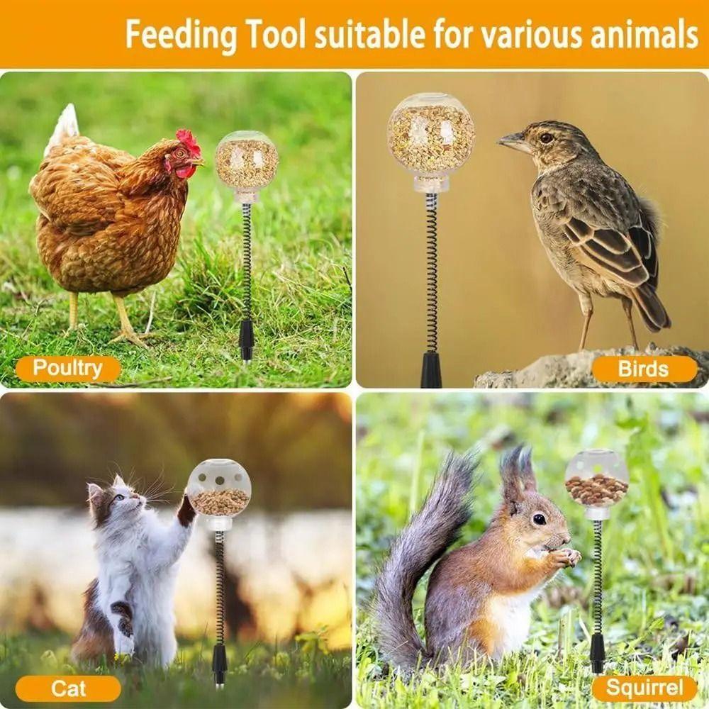 2Pcs Bite Resistant Chicken Swing Feeder Creative Poultry Treat Dispenser  Hens Feeding Supplies