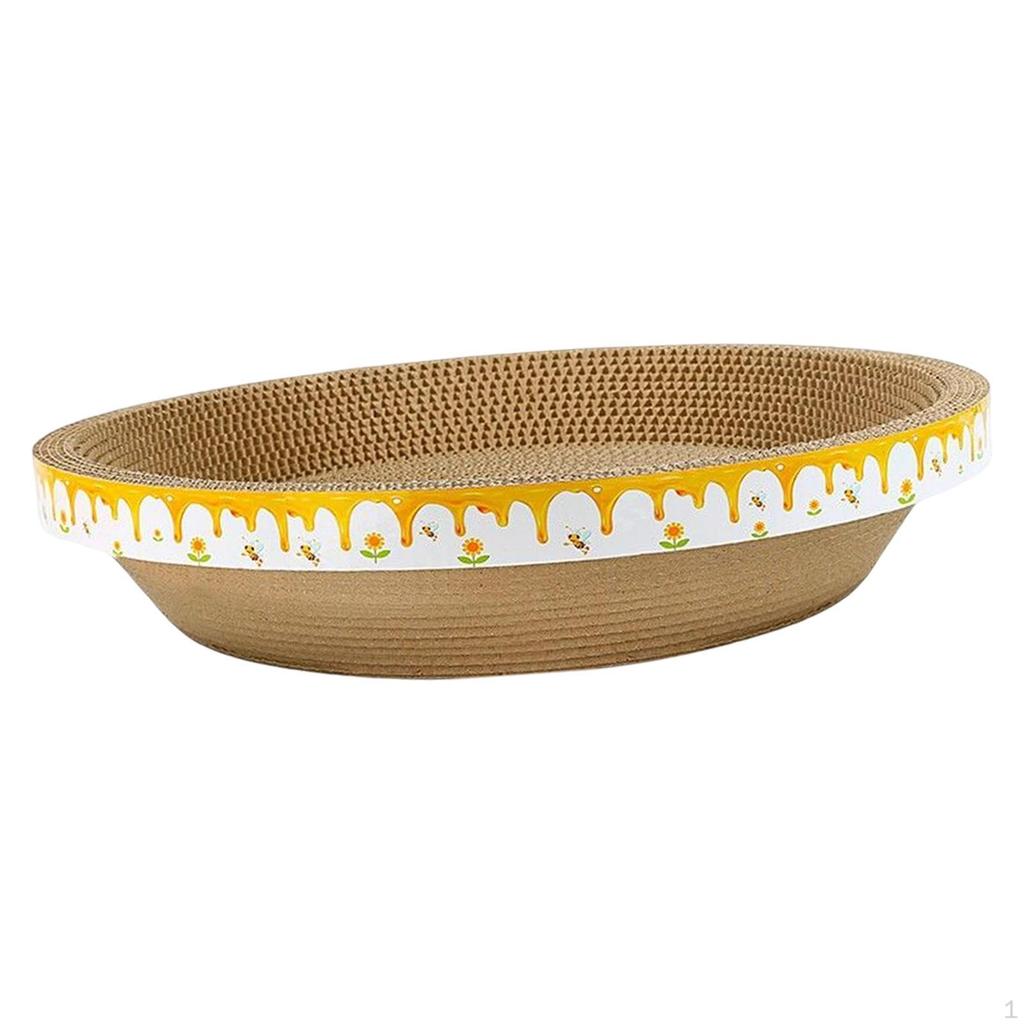 Bowl Cat Scratcher Lounge Sleep Board Decor Furniture Protector Nest Decoration Scratch Pad for