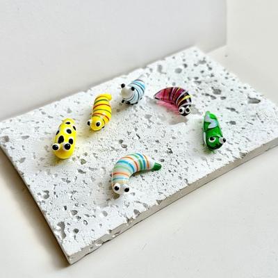 Mini Glasraupe Figuren Kleine Handgeblasene Tierkunst Dekoration Sammlerstück Büro Schreibtisch Tischplatte Verzierung