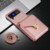 Long Lanyard Zipper Card Wallet Case For Samsung Galaxy Z Flip 7 6 5 4 3 5G Flip6 Flip7 Crossbody Leather Holder Purse Bag Cover