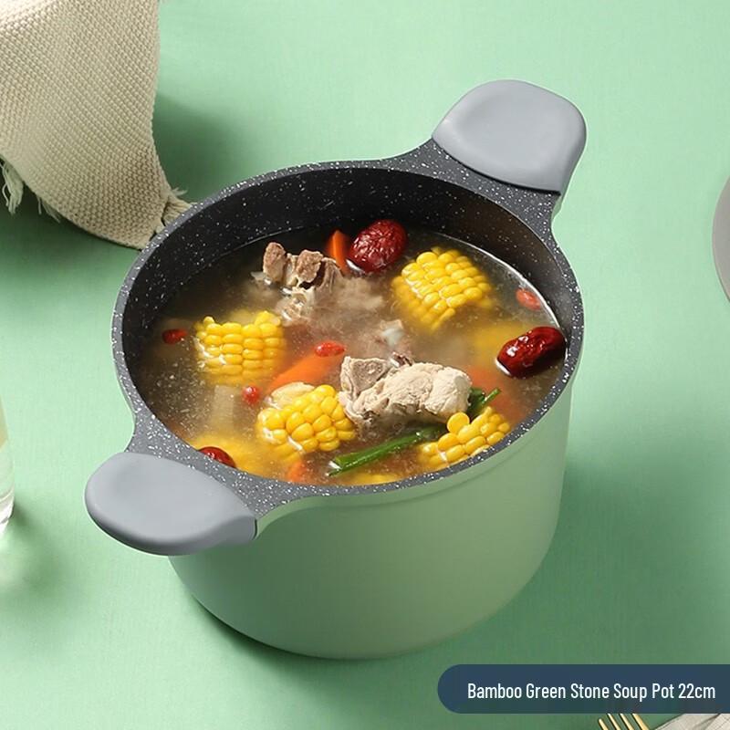 

Cooker King Maifan Stone Non-stick Wok & Soup Pot Set