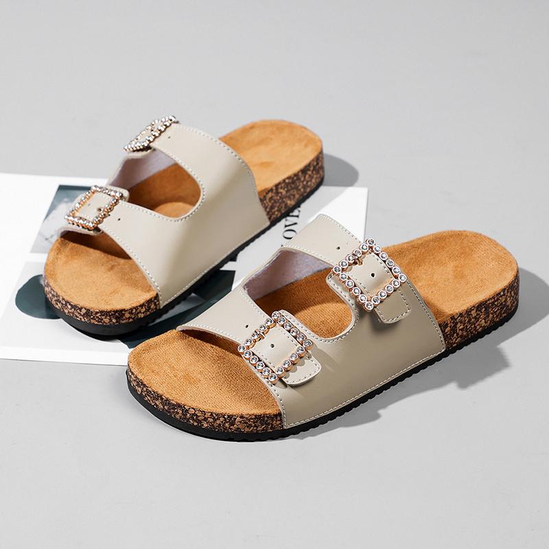 

Women s Slippers Thick-Soled Wear-Resistant Waterproof Anti-Slip Soft-Soled Comfortable Casual Beach Sandals 36 хаки