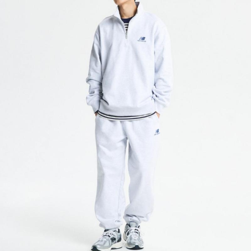 New Balance Common Team Stacked Brushed Half Zip Up Sweatshirt Nbncd42933 16