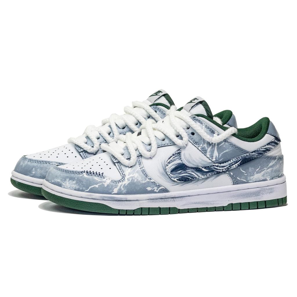 Nike Dunk 668, Awakening The Tide Leather Abrasion Resistant Abrasion Resistant Low top Skateboard Shoes Unisex DD1391-101(Team901-)