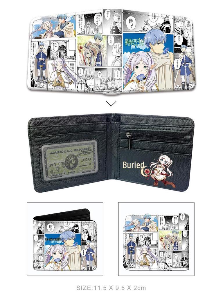 Frieren: Beyond Journey's End 3D Anime Coin Purse - Stereoscopic Embossed Cartoon Design