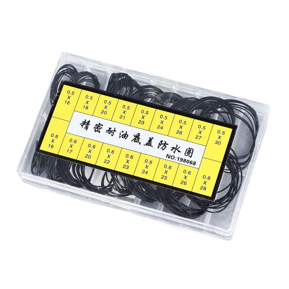 180pcs 0.5mm 0.6mm Watch Repairing Tool O Ring Watch Back Cover Seals  Watch Replacement