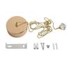 Ceiling Mounted Pull Cord Light Switch Kit With Antique Brass Finish Perfect For Enhancing Bathroom Lighting Experience