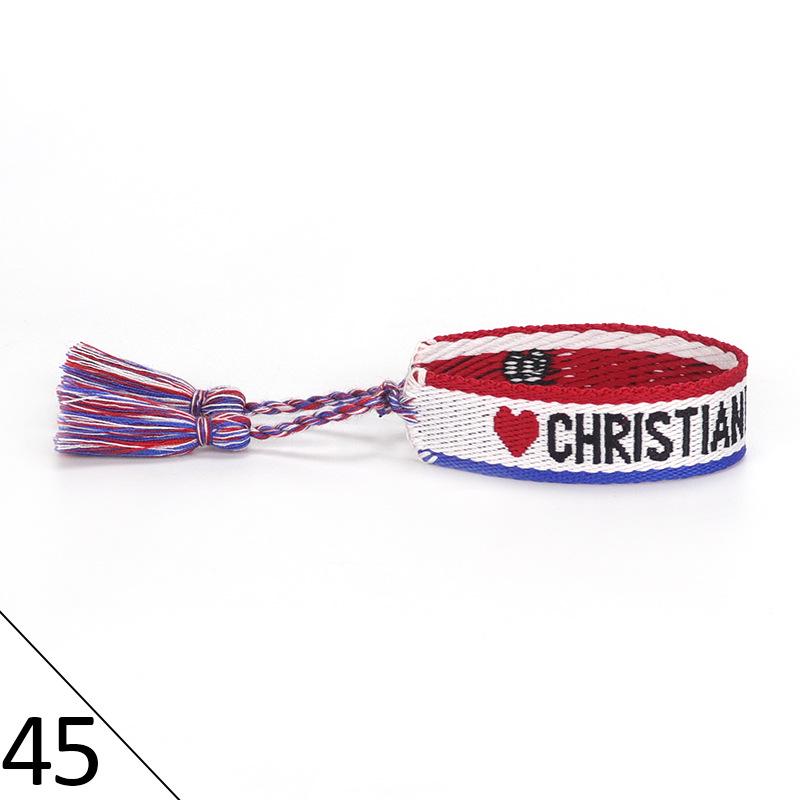 Handmade Embroidered Friendship Bracelet with Tassels for Women