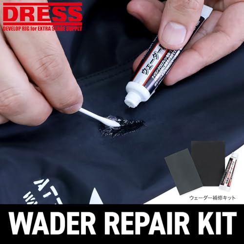 [KLEIDUNG] Wathosen-Reparaturset mit Kleber, Schleifpapier und Reparaturflicken, Set, Reparatur, Kleben, Pflege, Wartung, Waten, langer Oberkörper, Stiefel, Reparaturfolie