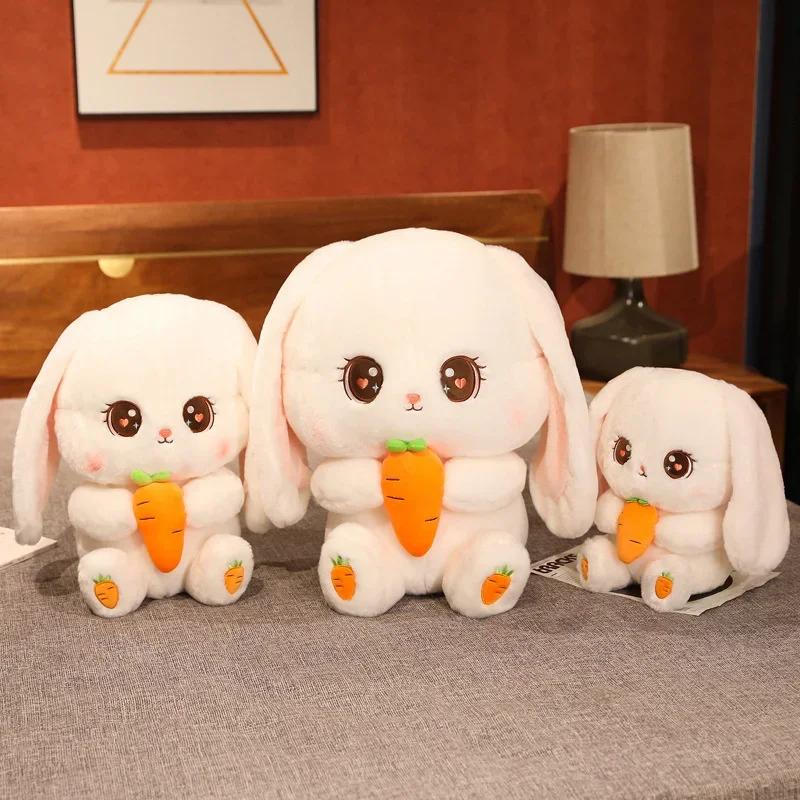 New 304050Cm Kawaii Bunny Dolls Lovely Long Ear Rabbit Plush Toys Stuffed Soft Animal Pillow Girls Kids Birthday Xmas Gifts