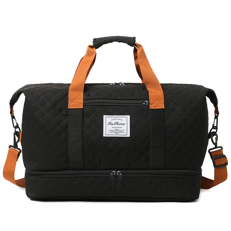 Quilted Travel Duffle Bag Multi-Color Casual Single Shoulder Bag for Vacati Trip Gym Daily Luggage Festival Gifts