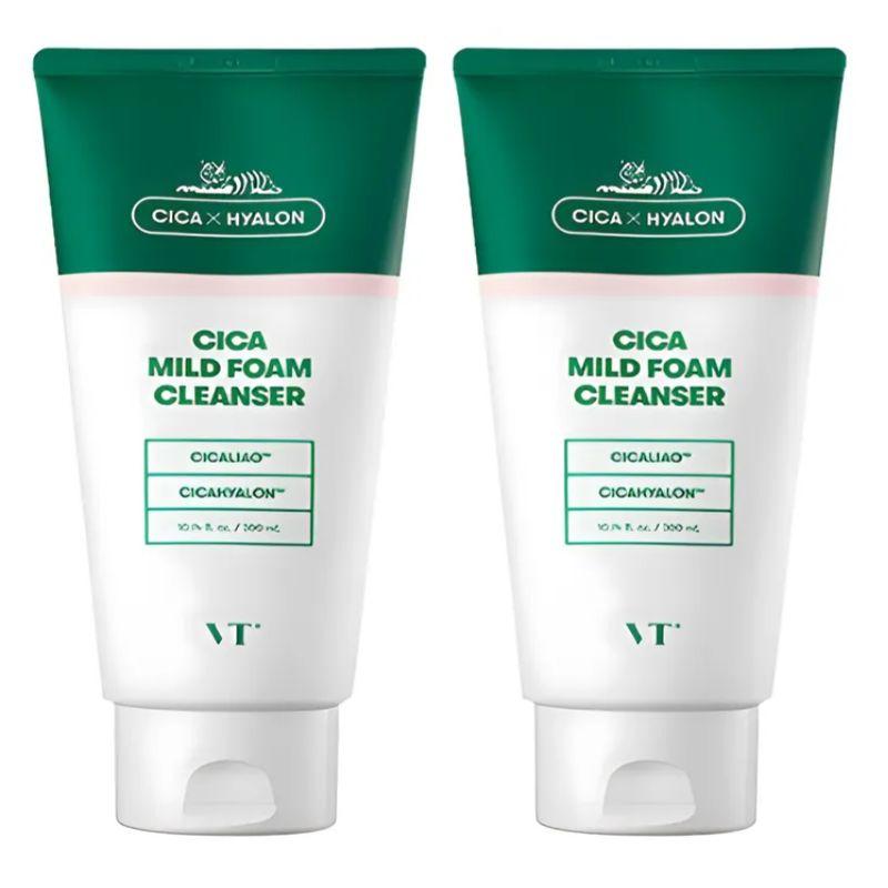 VT Cosmetics Cica Mild Foam Cleanser 300ml × 2