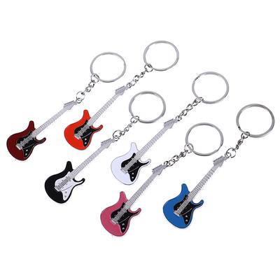 Kreativer Mini-Schlüsselanhänger aus Metall, E-Gitarre, Schlüsselanhänger, Geschenk