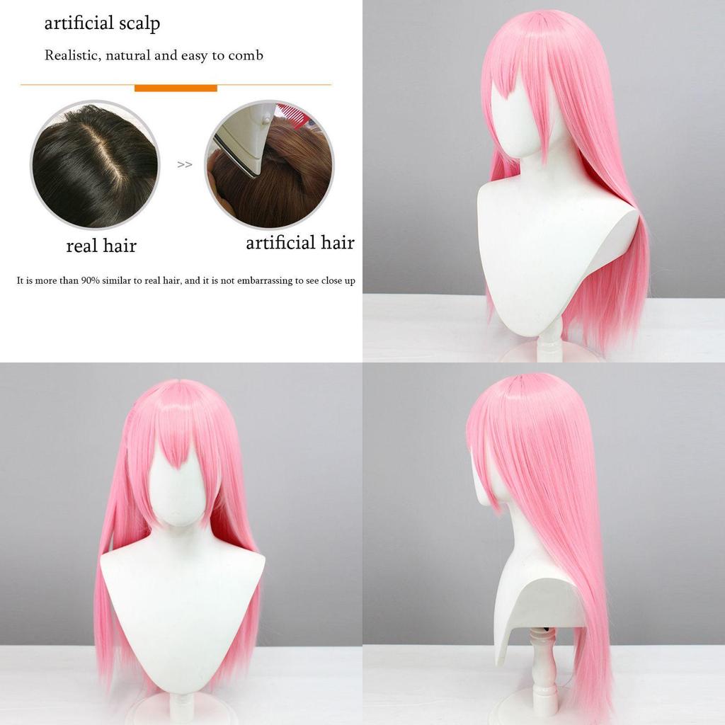 Lange 70cm Bocchi The Rock Gotou Hitori Cosplay Perücke Weiche Hochtemperaturfaser