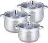 Set of 3 Large Pots Klausberg 7+8.6+10.7l Kb-7177 Lumarko!